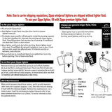Zippo Lighter Personlized Silver Stainless Steel #20855