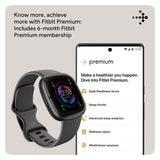 Fitbit Sense 2 Health & Fitness Watch (Shadow Grey/Graphite Aluminium) FB521BKGB-FRCJK