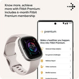 Fitbit Sense 2 Lunar White/Platinum FB521SRWT-FRCJK