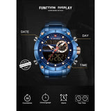 NAVIFORCE NF9163 BE/BE BLUE STAINLESS STEEL MEN WATCH