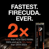 SEAGATE FIRECUDA 530 M.2 2280 2TB PCIE GEN4 X4 NVME 1.4 3D TLC INTERNAL SOLID STATE DRIVE (SSD) ZP2000GM3A013