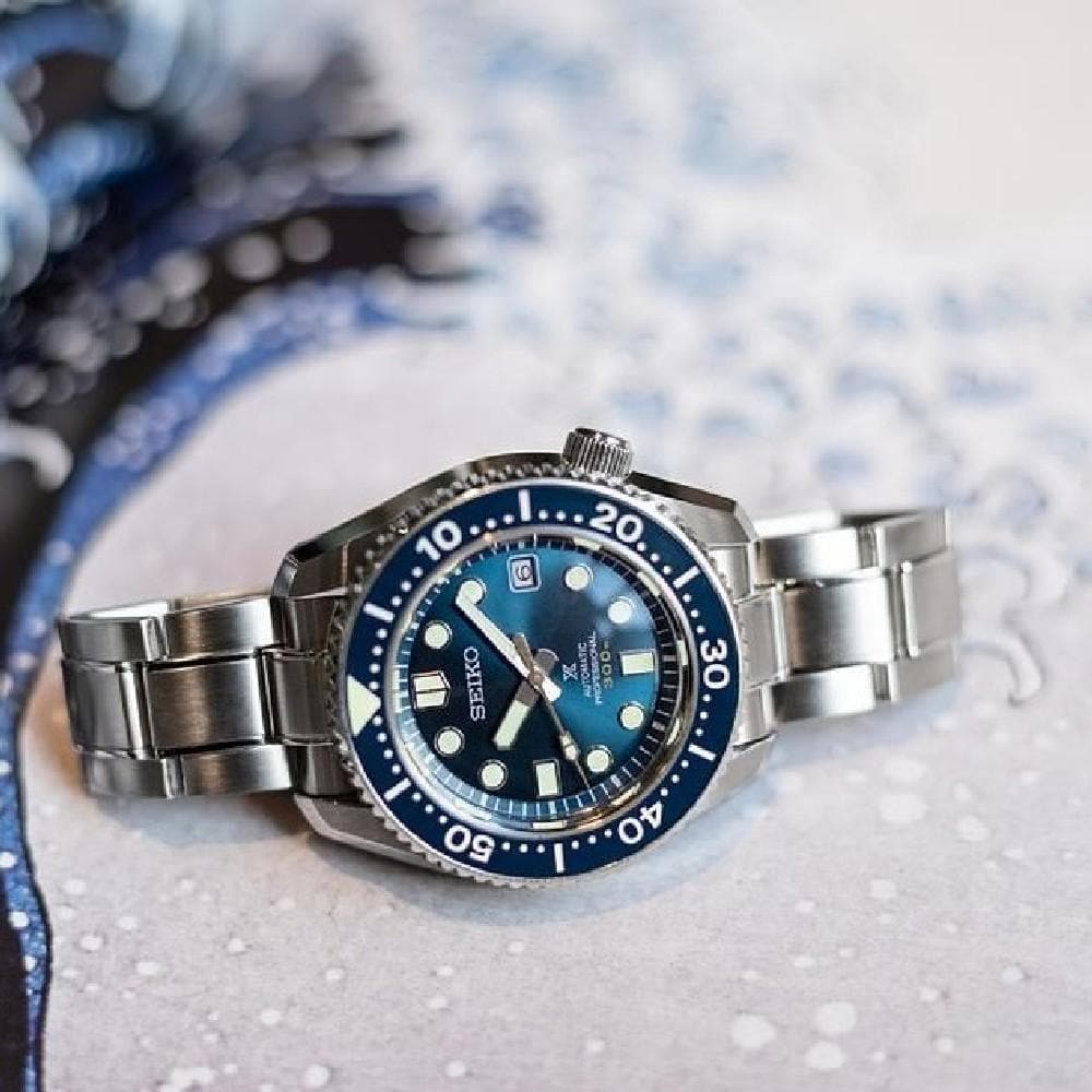 SEIKO PROSPEX SLA023J1 DIVER MARINEMASTER DIVER BLUE MEN'S WATCH - H2 Hub Watches