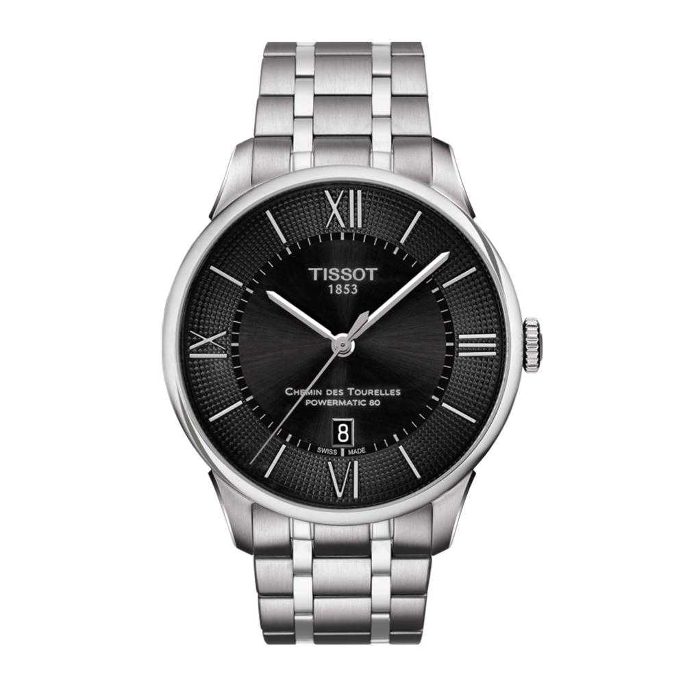 TISSOT T0994071105800 CHEMIN DES TOURELLES POWERMATIC 80 MEN'S WATCH - H2 Hub Watches