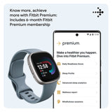 Fitbit Versa 4 Waterfall Blue/Platinum FB523SRAG-FRCJK