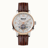 Ingersoll The Grafton Automatic Gold Stainless Steel I00701B Brown Leather Strap Men's Watch