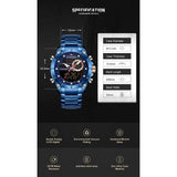 NAVIFORCE NF9163 BE/BE BLUE STAINLESS STEEL MEN WATCH