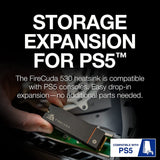 SEAGATE FIRECUDA 530 M.2 2280 2TB PCIE GEN4 X4 NVME 1.4 3D TLC INTERNAL SOLID STATE DRIVE (SSD) ZP2000GM3A023