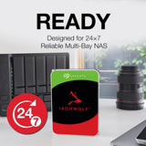 SEAGATE IRONWOLF 10TB NAS HARD DRIVE 7200 RPM 256MB CACHE SATA 6.0GB/S CMR 3.5" INTERNAL HDD FOR RAID NETWORK ATTACHED STORAGE ST10000VN0008 - OEM