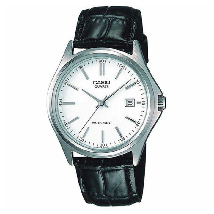 CASIO GENERAL MTP-1183E-7ADF BLACK LEATHER MEN'S WATCH - H2 Hub Watches