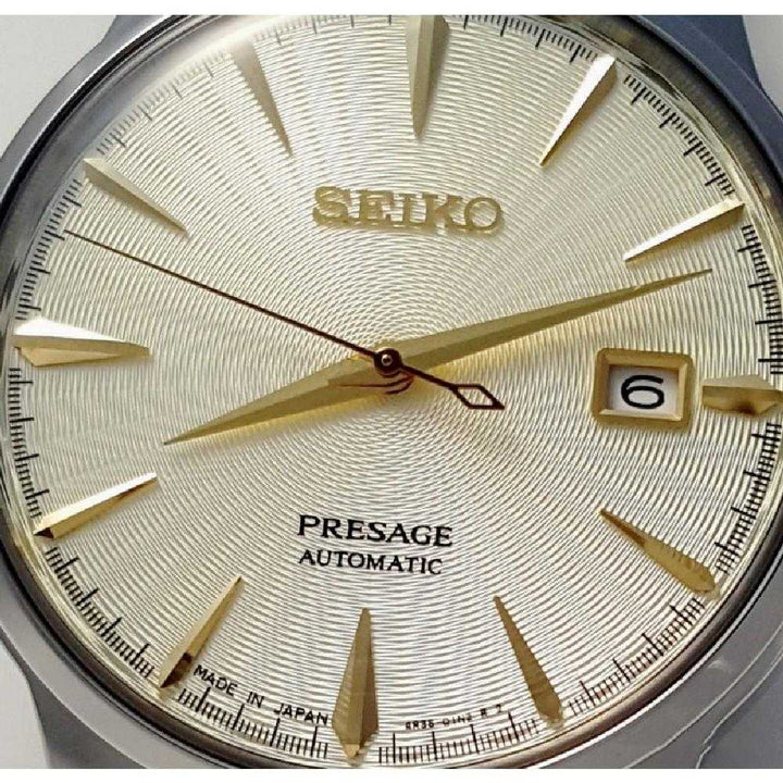 SEIKO PRESAGE COCKTAIL SRPC99J1 AUTOMATIC MEN'S BROWN LEATHER STRAP WATCH - H2 Hub Watches