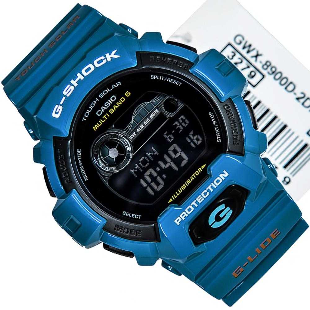 CASIO G-SHOCK GWX-8900D-2DR DIGITAL QUARTZ BLUE RESIN MEN'S WATCH - H2 Hub Watches