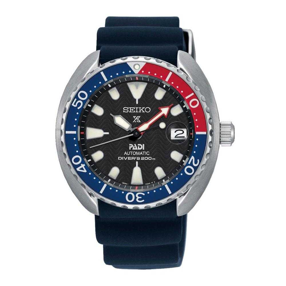 SEIKO PROSPEX SRPC41K1 AUTOMATIC MEN'S BLUE RUBBER STRAP WATCH - H2 Hub Watches