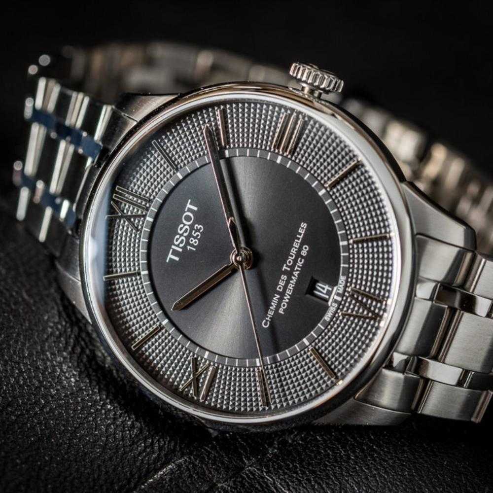 TISSOT T0994071105800 CHEMIN DES TOURELLES POWERMATIC 80 MEN'S WATCH - H2 Hub Watches