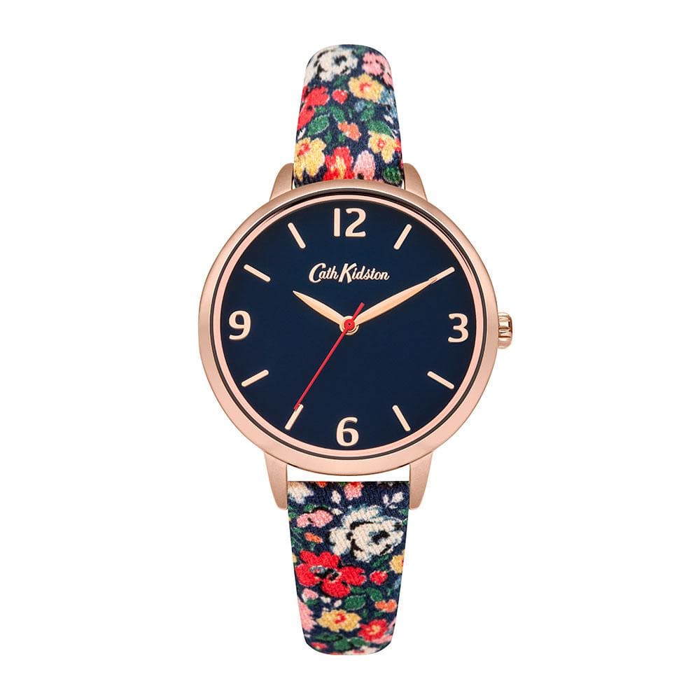CATH KIDSTON QUARTZ BLACK FLORAL ALLOY CKL002URG WOMEN'S WATCH - H2 Hub Watches