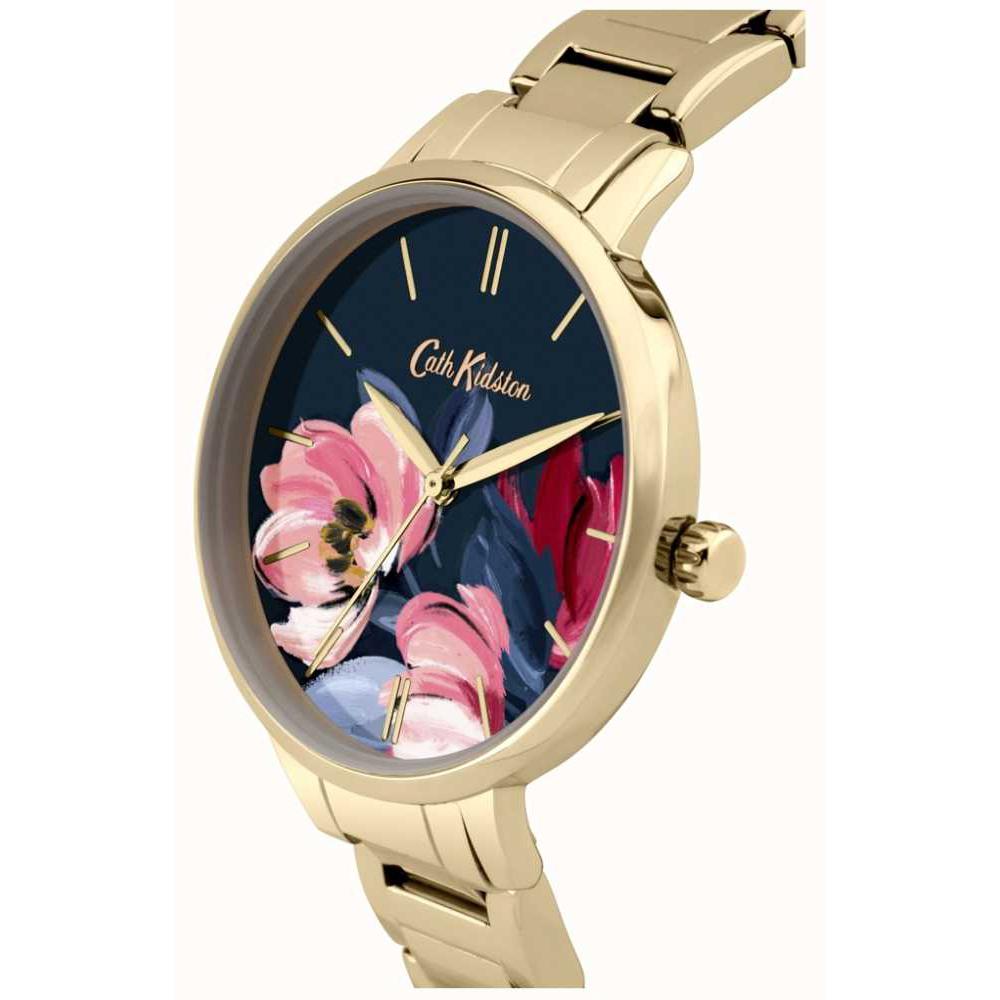 CATH KIDSTON QUARTZ PAINTBOX FLOWERS GOLD STAINLESS STEEL CKL050GM LADIES WATCH - H2 Hub Watches