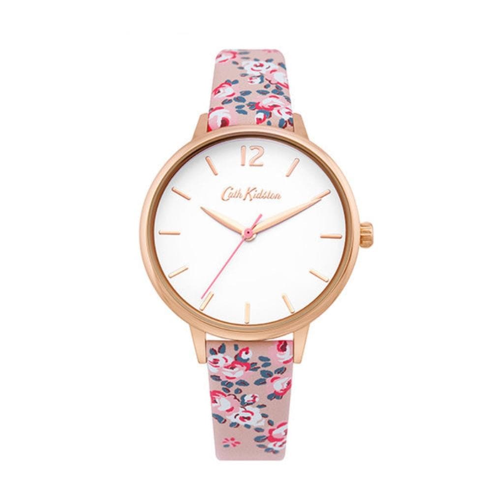 CATH KIDSTON QUARTZ PINK FLORAL ALLOY CKL067PRG WOMEN'S WATCH - H2 Hub Watches