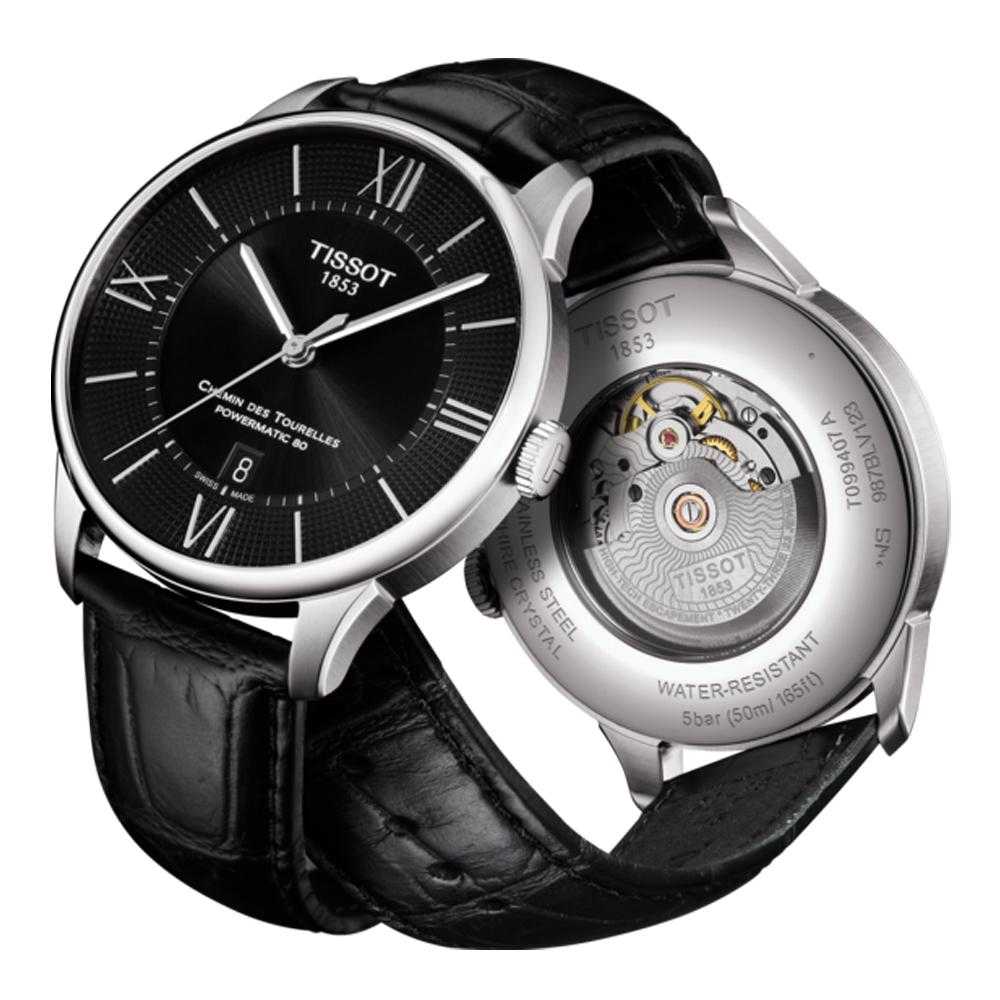 TISSOT T0994071605800 CHEMIN DES TOURELLES POWERMATIC 80 MEN'S WATCH - H2 Hub Watches