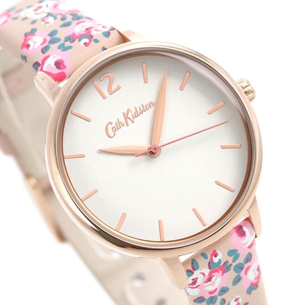 CATH KIDSTON QUARTZ PINK FLORAL ALLOY CKL067PRG WOMEN'S WATCH - H2 Hub Watches