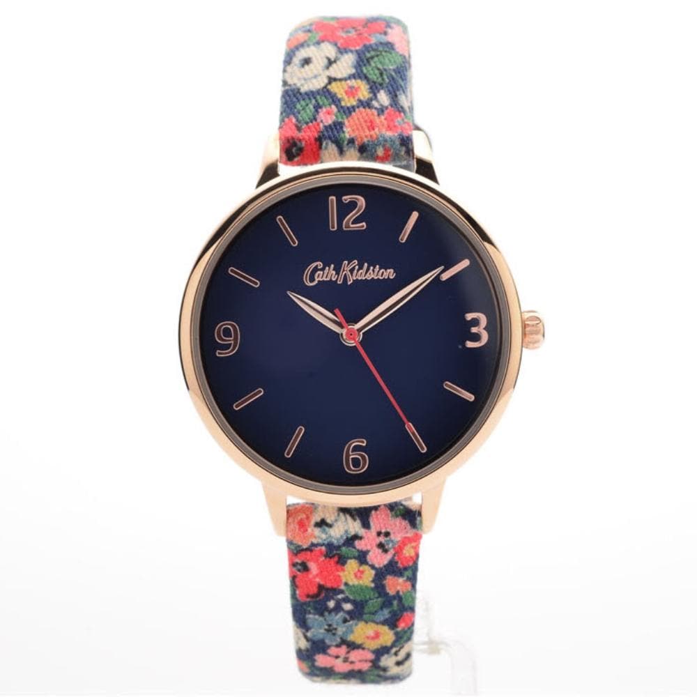 CATH KIDSTON QUARTZ BLACK FLORAL ALLOY CKL002URG WOMEN'S WATCH - H2 Hub Watches