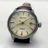 SEIKO PRESAGE COCKTAIL SRPC99J1 AUTOMATIC MEN'S BROWN LEATHER STRAP WATCH - H2 Hub Watches
