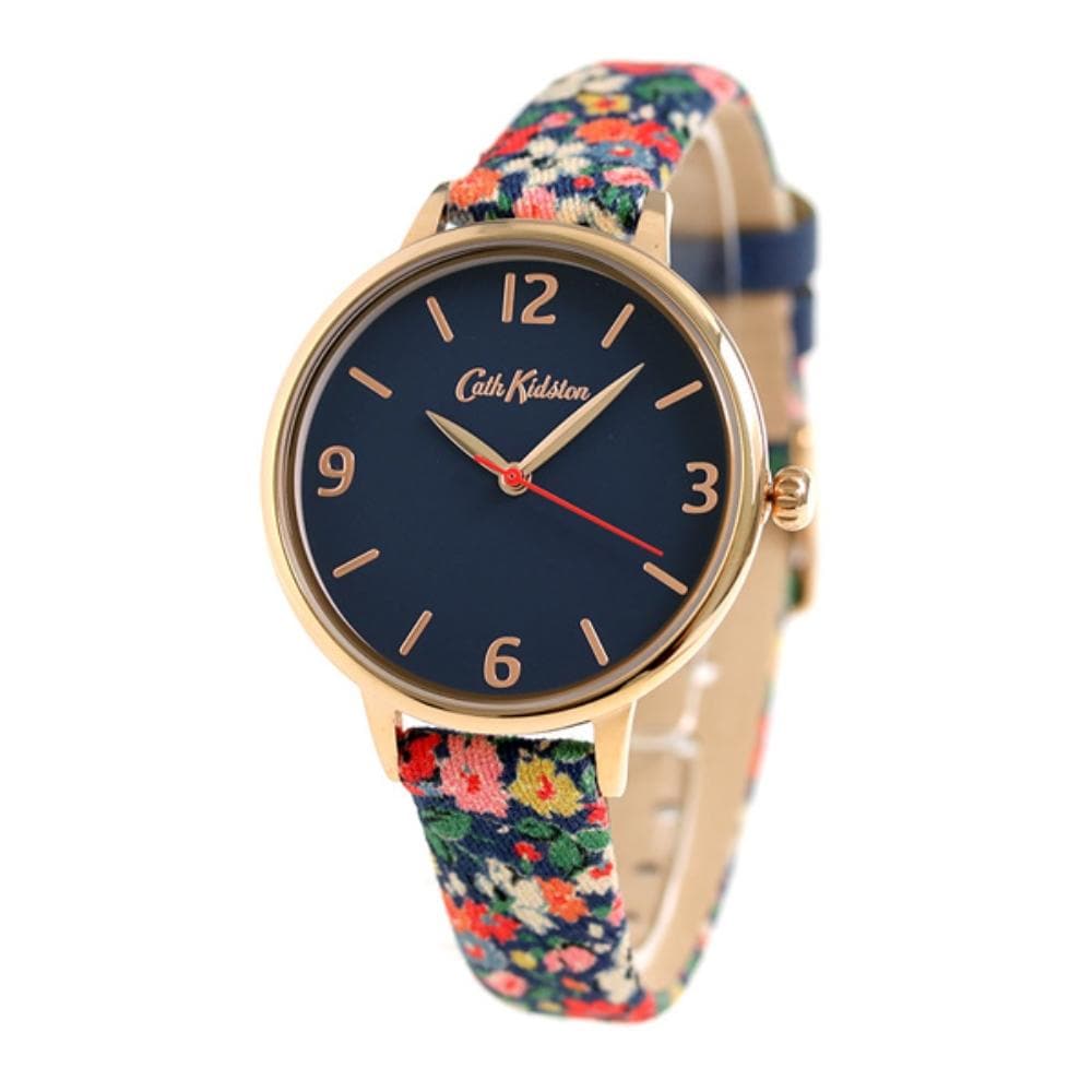 CATH KIDSTON QUARTZ BLACK FLORAL ALLOY CKL002URG WOMEN'S WATCH - H2 Hub Watches