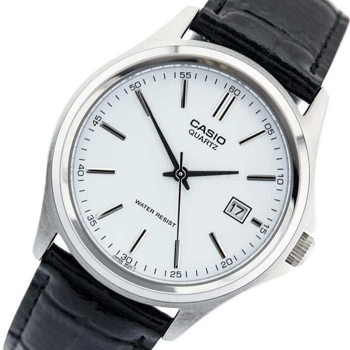 CASIO GENERAL MTP-1183E-7ADF BLACK LEATHER MEN'S WATCH - H2 Hub Watches
