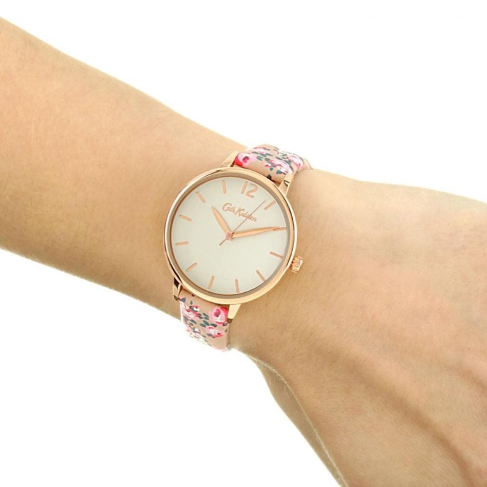 CATH KIDSTON QUARTZ PINK FLORAL ALLOY CKL067PRG WOMEN'S WATCH - H2 Hub Watches