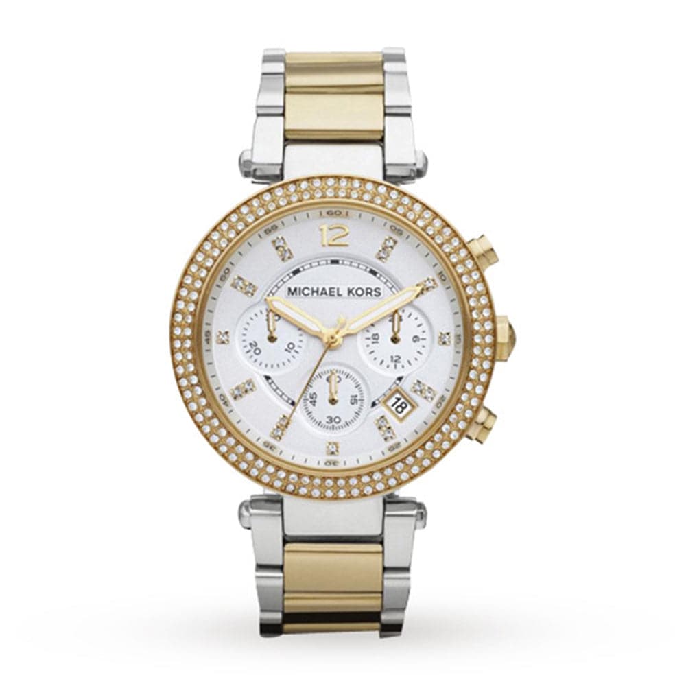 MICHAEL KORS PARKER MK5626 CHRONOGRAPH TWO-TONE STAINLESS STEEL WOMEN'S WATCH - H2 Hub Watches