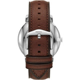 FOSSIL FS5838 THE MINIMALIST SOLAR-POWERED DARK BROWN ECO LEATHER MEN'S WATCH