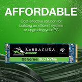 SEAGATE BARRACUDA Q5 M.2 2280 1TB PCIE GEN3 X4 NVME 1.3 3D QLC INTERNAL SOLID STATE DRIVE (SSD) ZP1000CV3A001