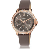 FOSSIL ES4889 IZZY MULTIFUNCTION GRAY LEATHER WOMEN'S WATCH