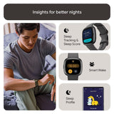 Fitbit Sense 2 Health & Fitness Watch (Shadow Grey/Graphite Aluminium) FB521BKGB-FRCJK