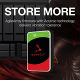SEAGATE IRONWOLF 10TB NAS HARD DRIVE 7200 RPM 256MB CACHE SATA 6.0GB/S CMR 3.5" INTERNAL HDD FOR RAID NETWORK ATTACHED STORAGE ST10000VN0008 - OEM