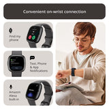 Fitbit Sense 2 Health & Fitness Watch (Shadow Grey/Graphite Aluminium) FB521BKGB-FRCJK
