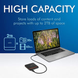 LACIE PORTABLE SSD HIGH PERFORMANCE EXTERNAL SSD USB-C USB 3.0 1TB STHK1000800