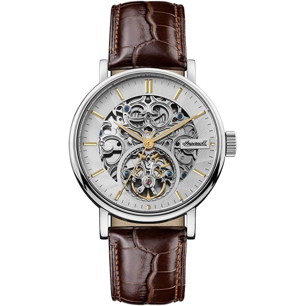INGERSOLL AUTOMATIC I05801 BROWN LEATHER MEN'S WATCH - H2 Hub Watches