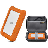 SEAGATE 4TB LACIE RUGGED USB 3.1 TYPE C PORTABLE HARD DRIVE STFR4000800