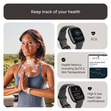 Fitbit Sense 2 Health & Fitness Watch (Shadow Grey/Graphite Aluminium) FB521BKGB-FRCJK