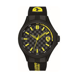 FERRARI SCUDERIA QUARTZ 0830286 PIT CREW BLACK AND YELLOW SILICON MEN'S WATCH
