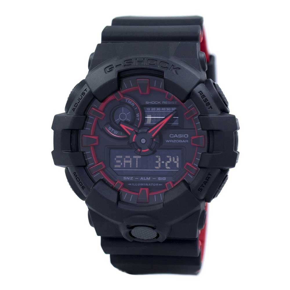 CASIO G-SHOCK GA-700SE-1A4DR DIGITAL QUARTZ BLUE RESIN MEN'S WATCH - H2 Hub Watches