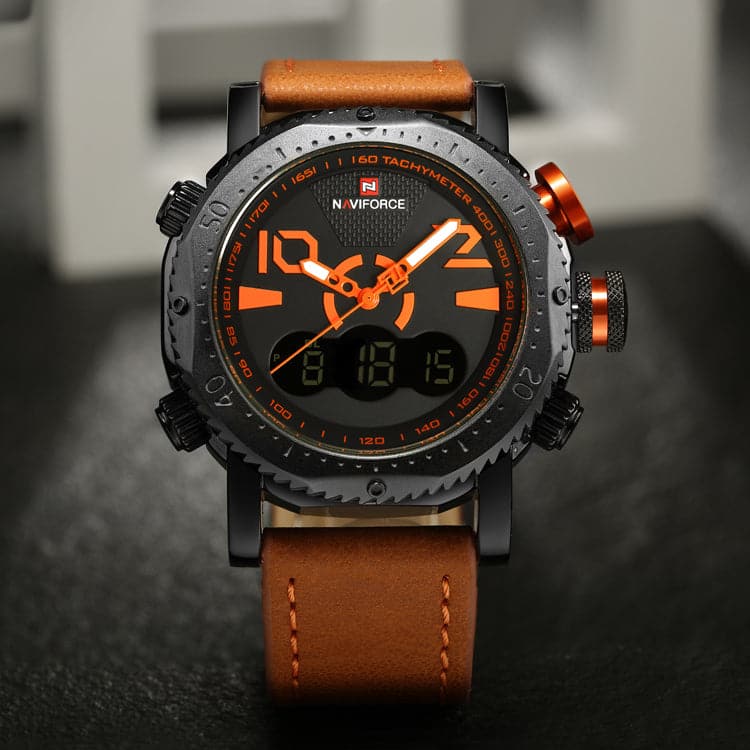 NAVIFORCE NF9094 B/O/L.BN MEN'S WATCH - H2 Hub Watches