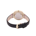 CATH KIDSTON QUARTZ BRITISH BIRDS GOLD ALLOY CKL001BG BLACK LEATHER STRAP LADIES WATCH - H2 Hub Watches