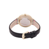 CATH KIDSTON QUARTZ BRITISH BIRDS GOLD ALLOY CKL001BG BLACK LEATHER STRAP LADIES WATCH - H2 Hub Watches