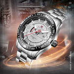 NAVIFORCE ANALOG NF9157 S/W STAINLESS STEEL QUARTZ MEN'S WATCH - H2 Hub Watches