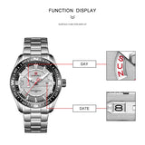 NAVIFORCE ANALOG NF9157 S/W STAINLESS STEEL QUARTZ MEN'S WATCH - H2 Hub Watches
