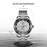 NAVIFORCE ANALOG NF9157 S/W STAINLESS STEEL QUARTZ MEN'S WATCH - H2 Hub Watches
