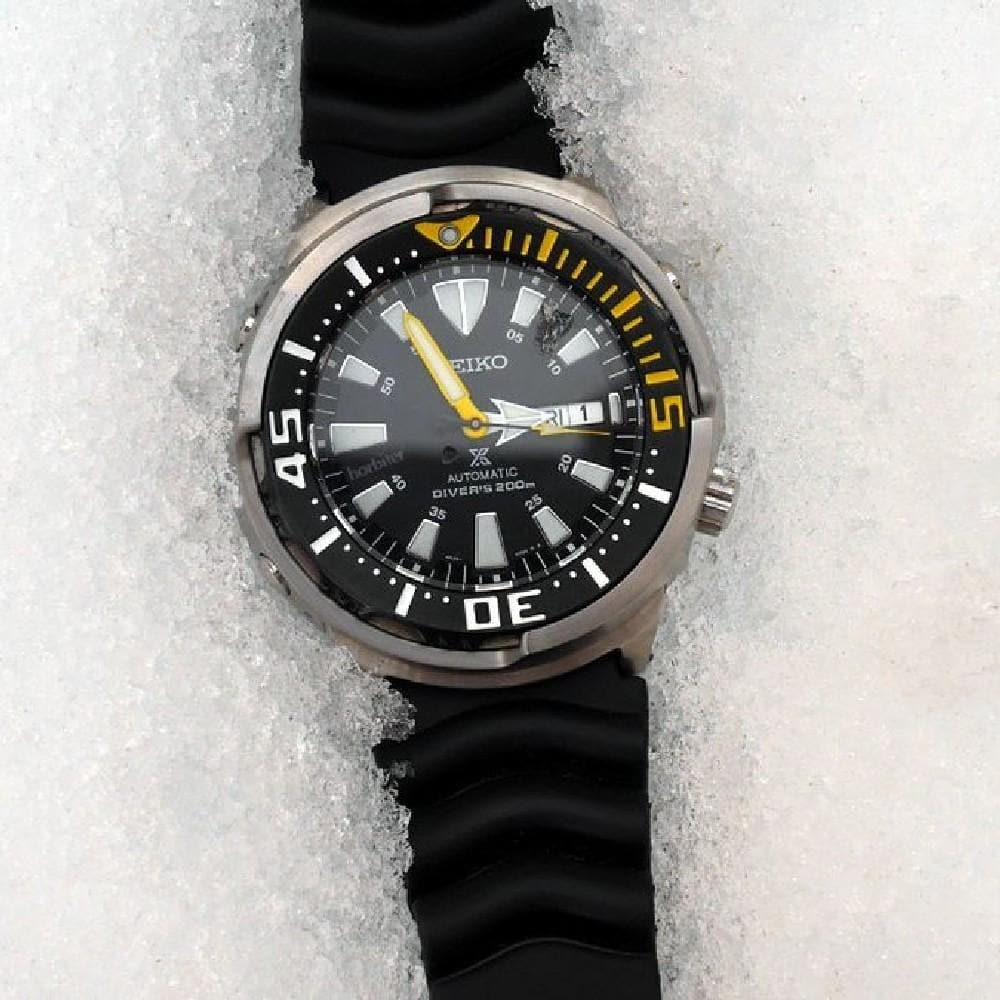 SEIKO PROSPEX DIVER SRP639K1 AUTOMATIC MEN'S BLACK RUBBER STRAP WATCH - H2 Hub Watches