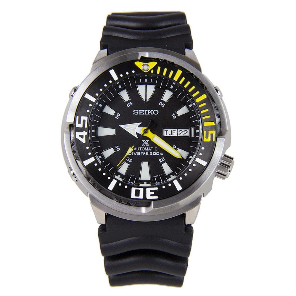 SEIKO PROSPEX DIVER SRP639K1 AUTOMATIC MEN'S BLACK RUBBER STRAP WATCH - H2 Hub Watches