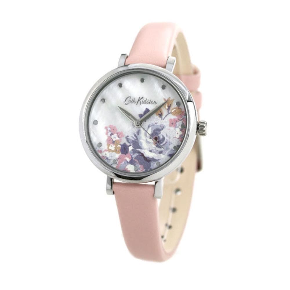CATH KIDSTON SOMERSET ROSE PINK LEATHER STRAP ALLOY CKL087P WOMEN'S WATCH - H2 Hub Watches