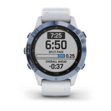 GARMIN FENIX 6 PRO SOLAR GM-010-02410-41 COBALT BLUE AND WHITESTONE SMARTWATCH